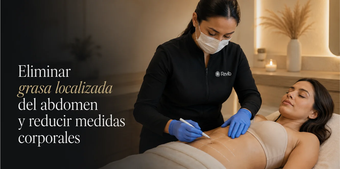 Eliminar grasa localizada del abdomen y reducir medidas corporales