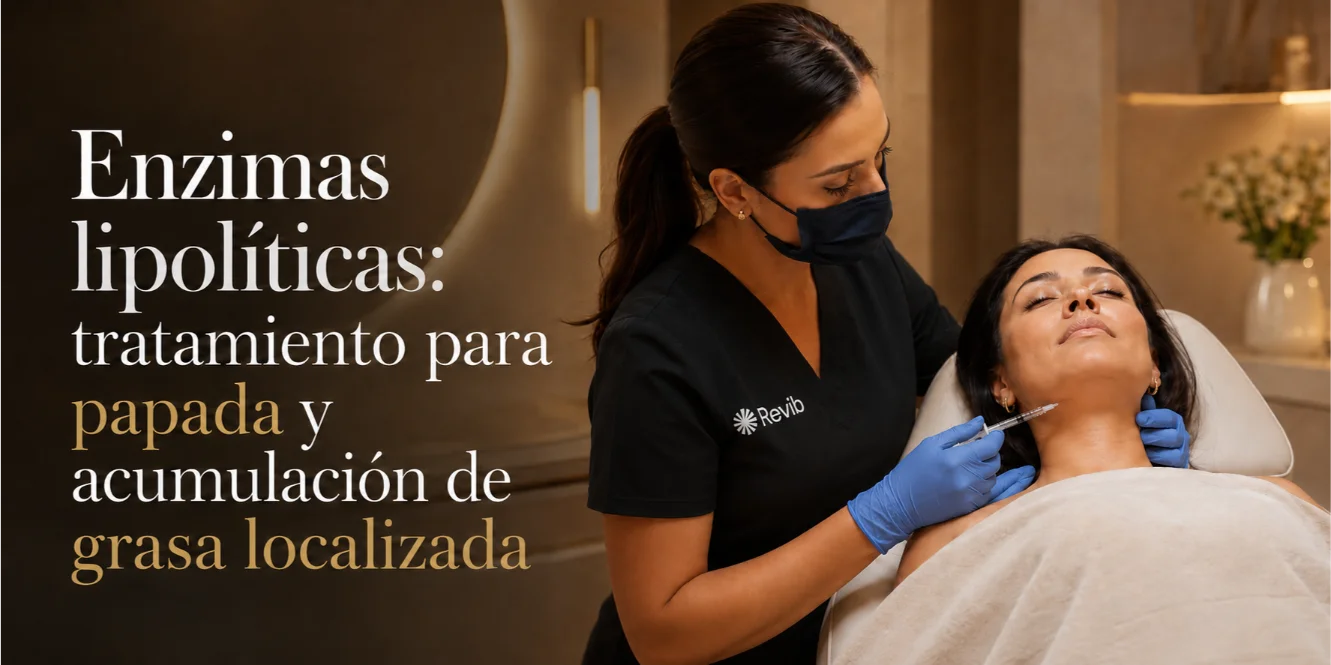 Enzimas lipolíticas: tratamiento para papada y grasa localizada en Revib