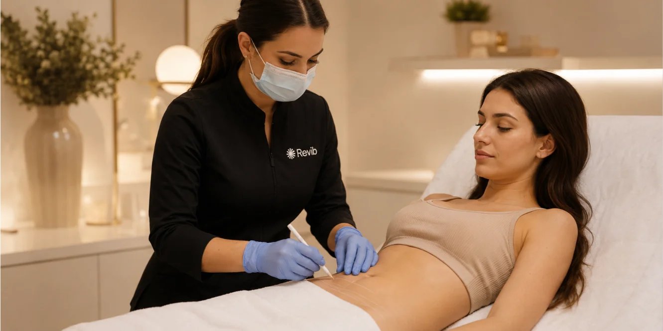 Valoración profesional para tratar grasa resistente en Revib