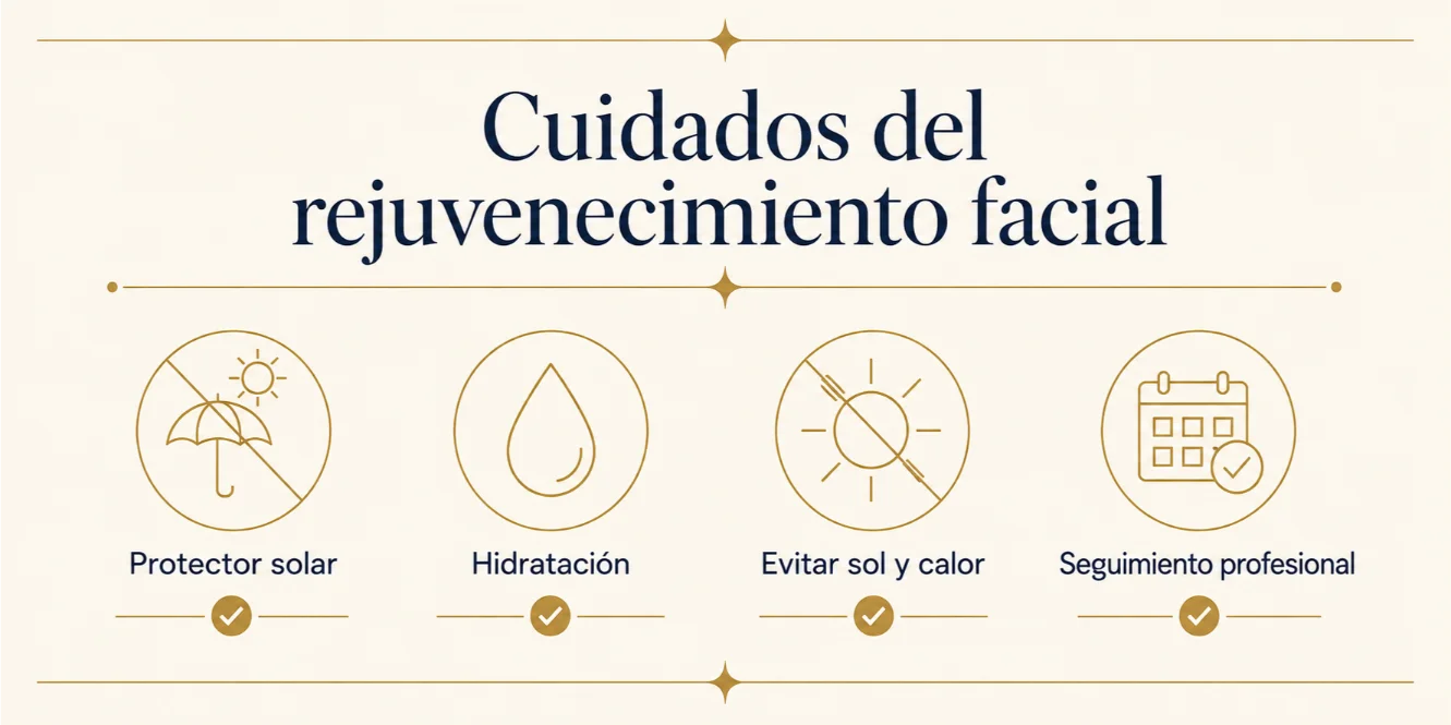 Checklist de cuidados antes y después del rejuvenecimiento facial