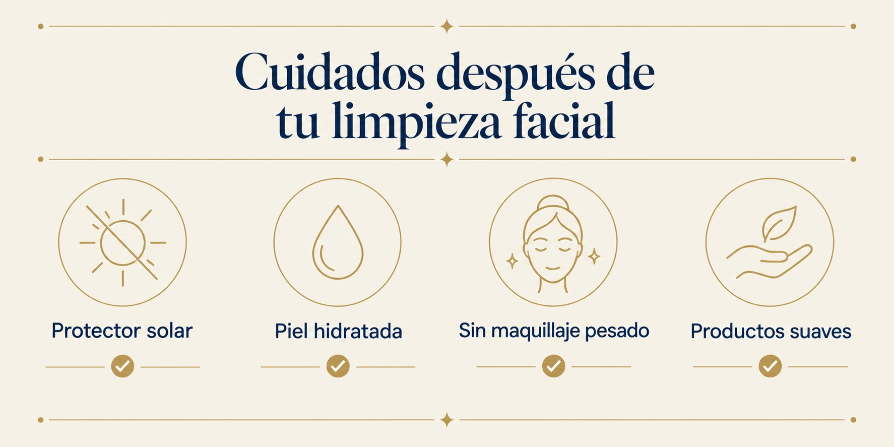 Cuidados después de la limpieza facial profunda